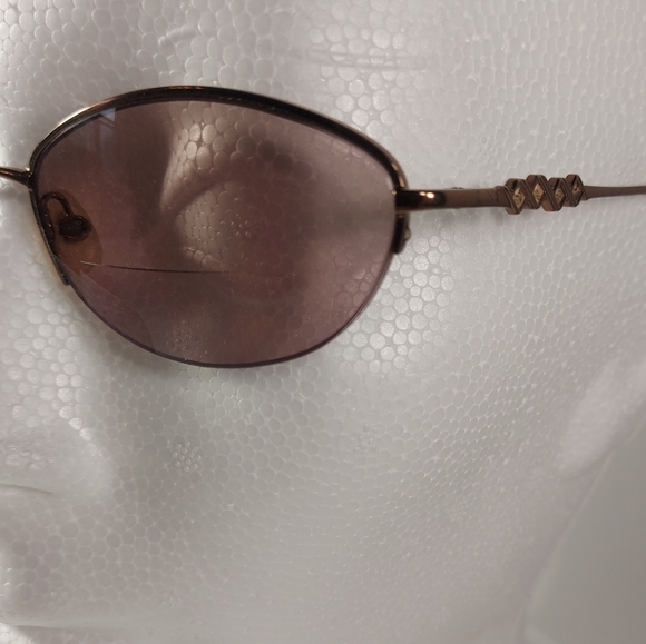 Saks Fifth Avenue 135 ORV8 Eyeglasses Rhinestones Copper - Picture 2 of 10